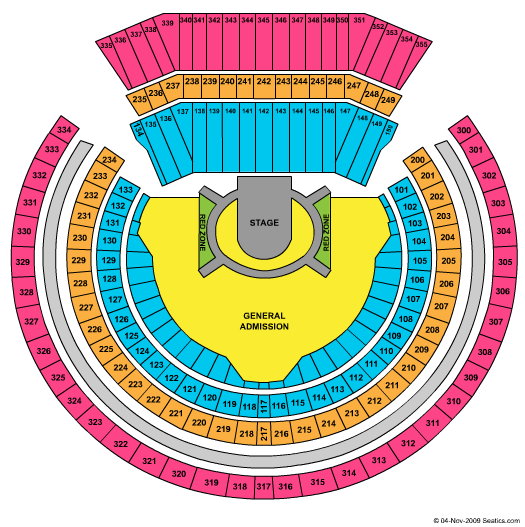 Oakland Coliseum U2 Seating Chart